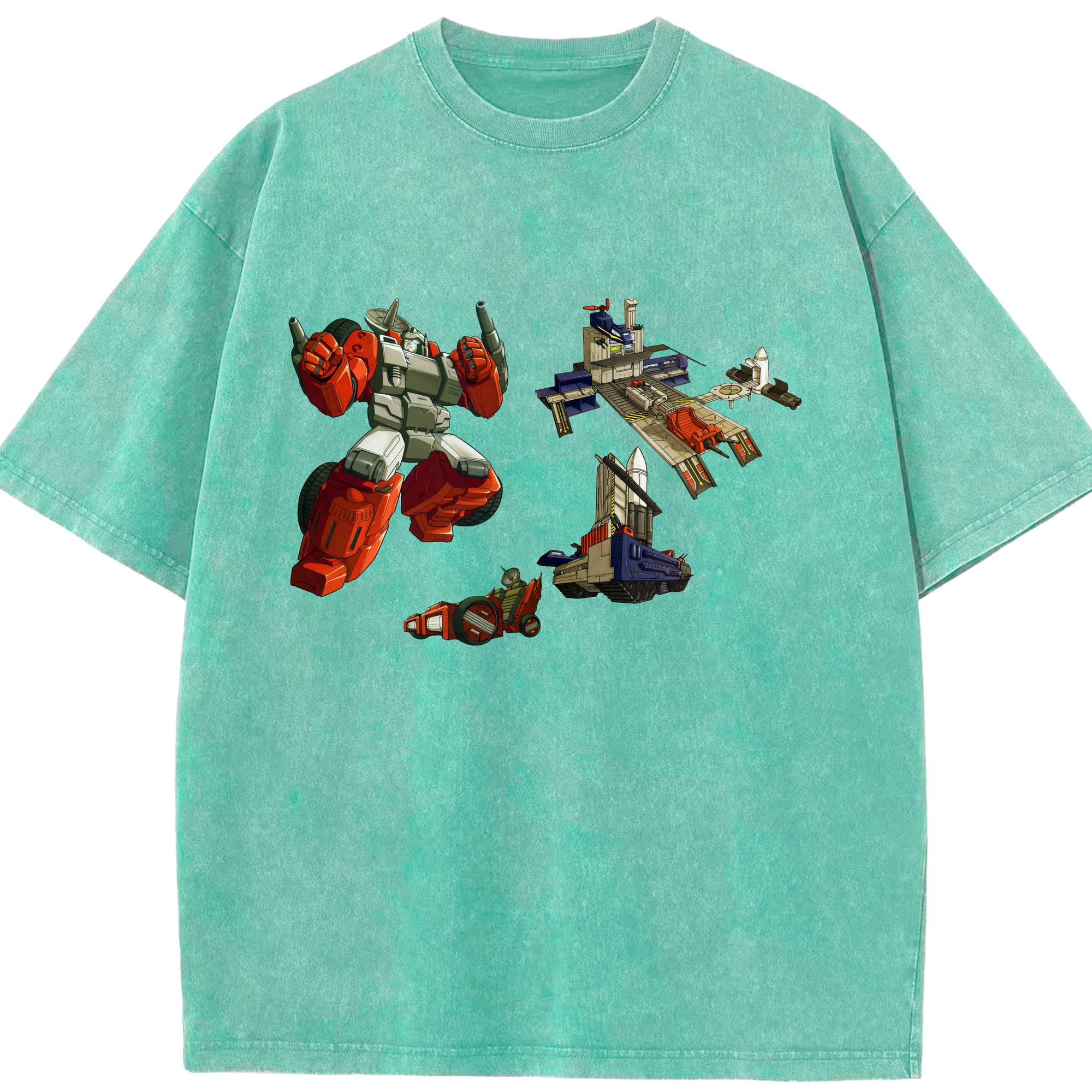（画像用）  綿100% ヴィンテージ風 半袖Tシャツ（フロントプリント）